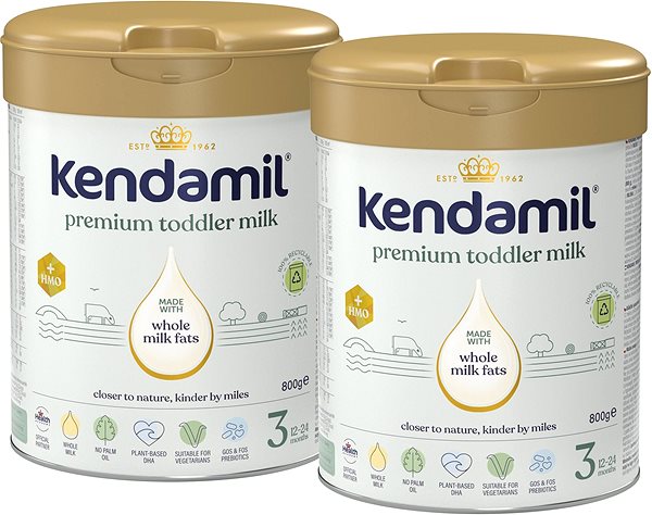 Dojčenské mlieko Kendamil Premium 3 HMO+ (2× 800 g) ...