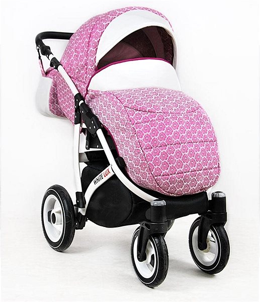 Baby Buggy RAF-POL 3-in-1 White Lux Carbon Screen