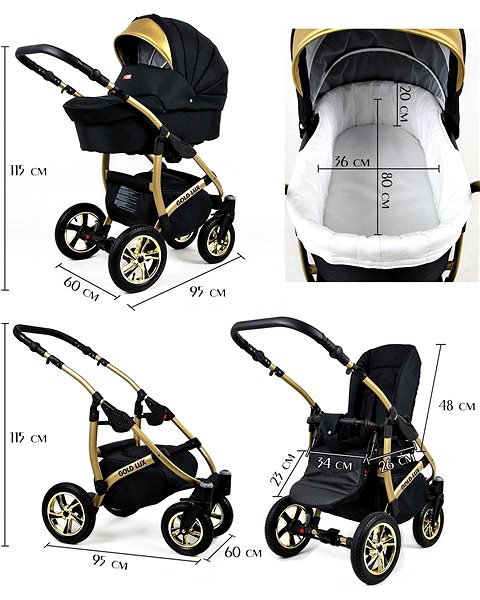 Baby Buggy RAF-POL Gold Lux Silver Technical draft