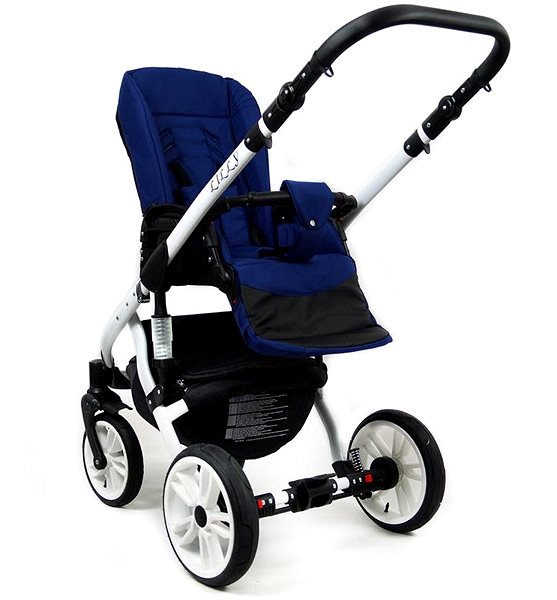 Baby Buggy RAF-POL Lilly Silver Lateral view