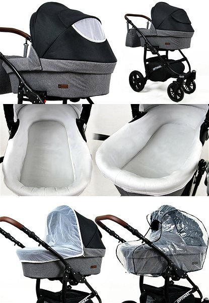 Baby Buggy RAF-POL 2-in-1 Optimal Light Pink Features/technology