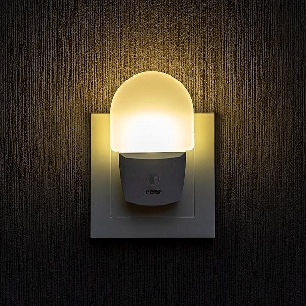 Nočné svetlo REER LED nočné svetlo senzor biele Vlastnosti/technológia