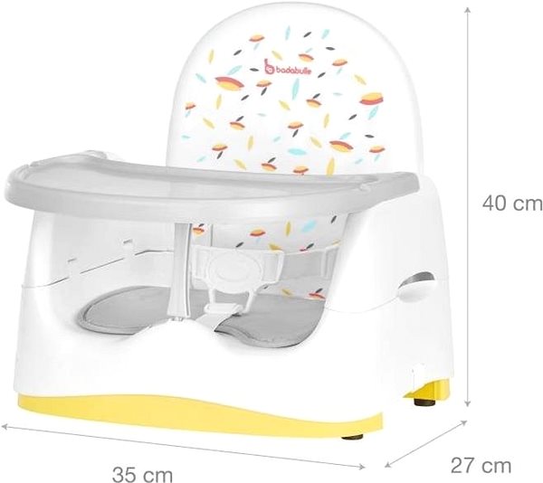 Etetőszék BADABULLE Hordozható szék Home & Go Sun Műszaki vázlat
