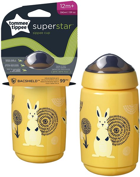 Tanulópohár Tommee Tippee Superstar 12m+ Yellow, 390 ml ...