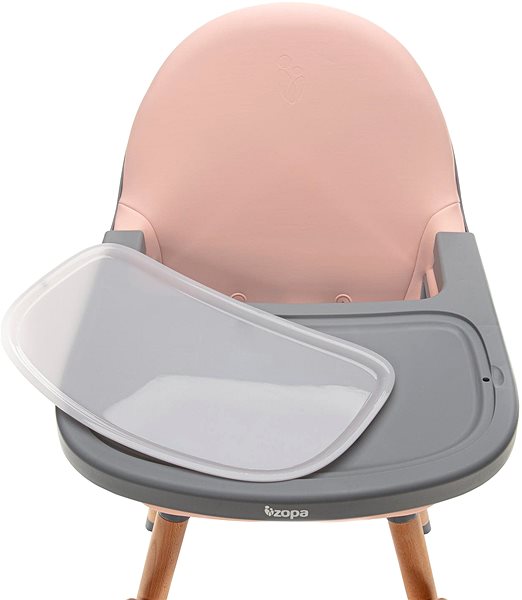 Stolička na kŕmenie ZOPA stolička Dolce 2, Blush Pink/Grey Vlastnosti/technológia