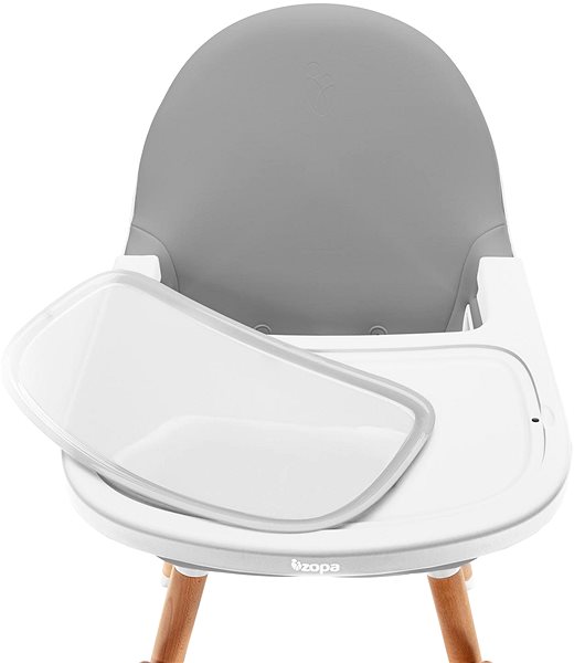 Stolička na kŕmenie ZOPA stolička Dolce 2, Dove Grey/White Vlastnosti/technológia
