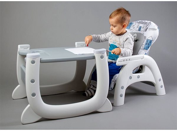 High Chair CARETERO Homee - Grey Lifestyle