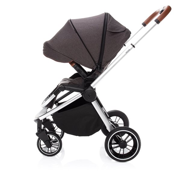 Baby Buggy Zopa Move Rocky Grey/Silver Lateral view