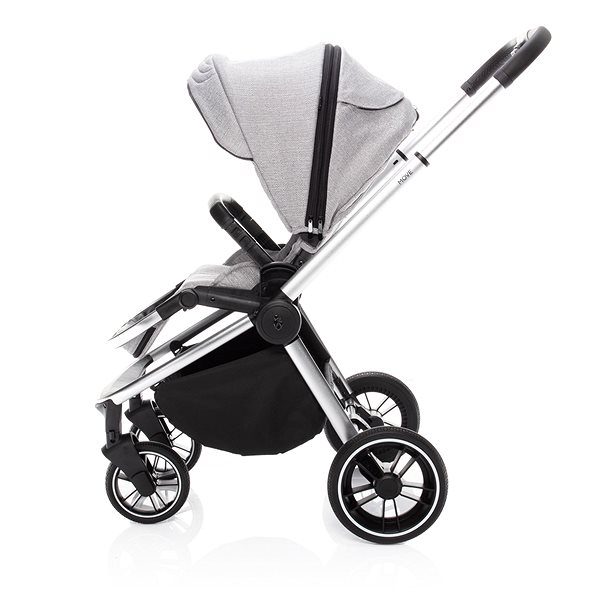 Baby Buggy Zopa Move Silver Grey / Silver Lateral view