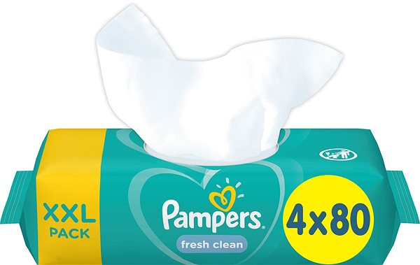Popsitörlő PAMPERS Fresh Clean XXL 4× 80 db ...