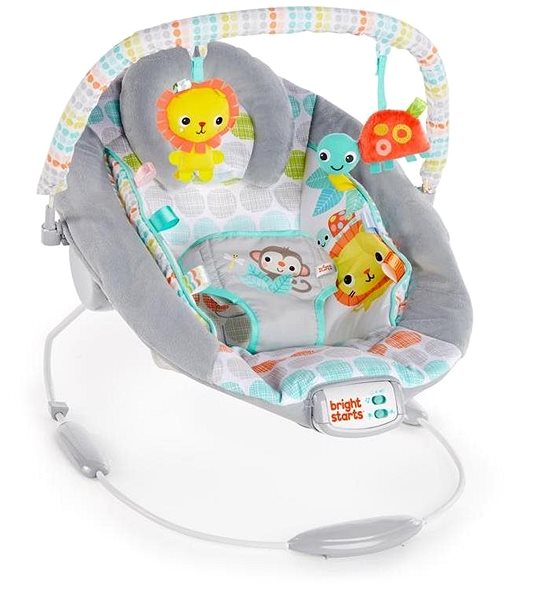 Baby Rocker Bright Starts Rocker with Whimsical Wild Melody 2019 Lateral view