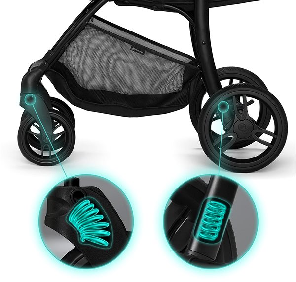 Baby Buggy Kinderkraft Cruiser 2020 Black Features/technology