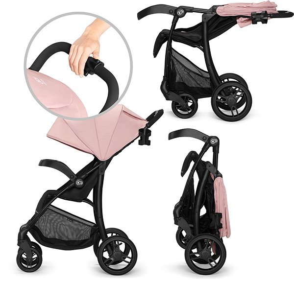 Baby Buggy Kinderkraft Cruiser 2020 Pink Features/technology