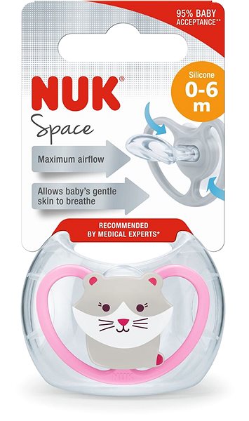 Cumlík NUK Space 0 – 6 m  BOX mačka Obal/škatuľka