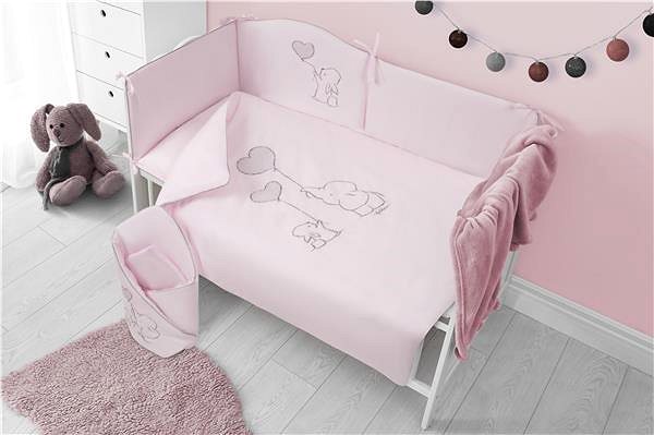 Detská posteľná bielizeň 2-dielne posteľné obliečky Amigo 90/120 ružové ...