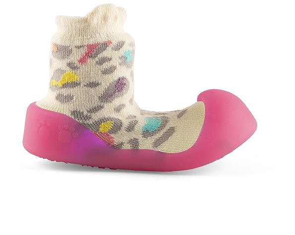 Chameleon Sock Booties Leopard size 115 .
