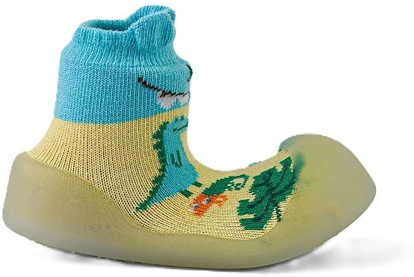 Chameleon sock booties Dino Sky size 115 .