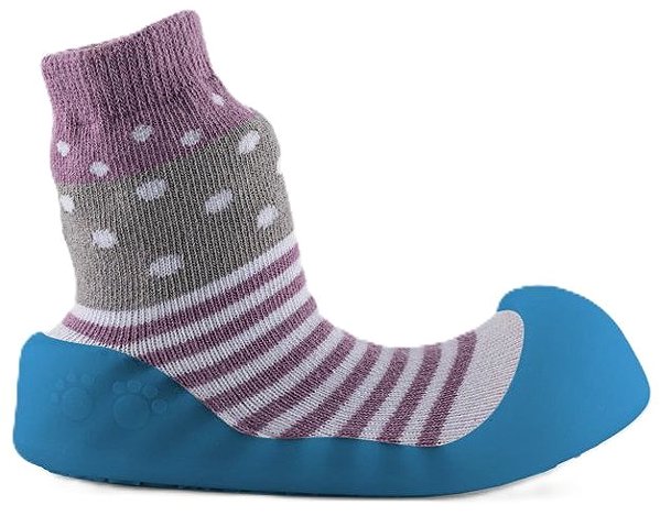 Chameleon Sock booties Lilac Polka size 115 .