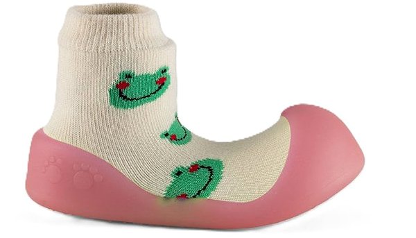 Chameleon Sock booties Frog size 115 .