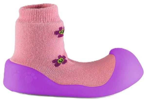 Chameleon Sock Booties Flower size 115 .