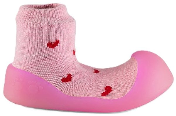 Chameleon Sock booties Heart size 115 .