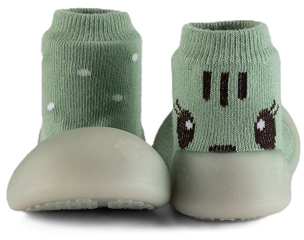 Chameleon Sock Booties Green Squirrel size 115 .