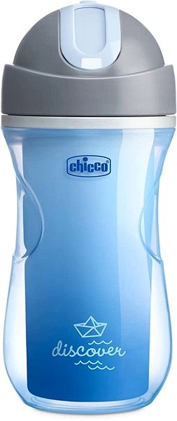 Dětský hrnek CHICCO Sport termo s brčkem 266 ml modrý 14m+ ...