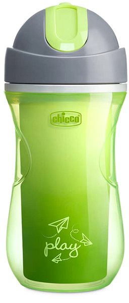 Dětský hrnek CHICCO Sport termo s brčkem 266 ml zelený 14m+ ...