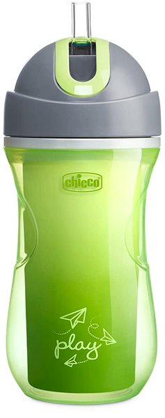 Dětský hrnek CHICCO Sport termo s brčkem 266 ml zelený 14m+ ...