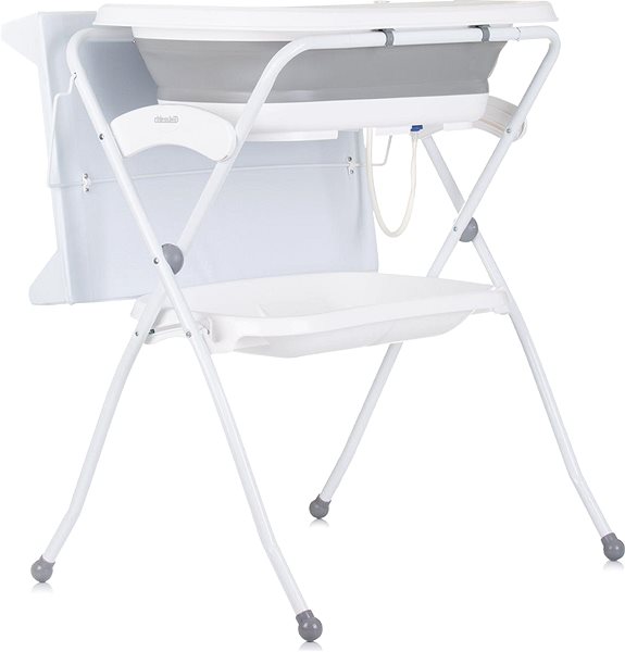 CHIPOLINO baby bath with changing mat and stand Fiore Grey .