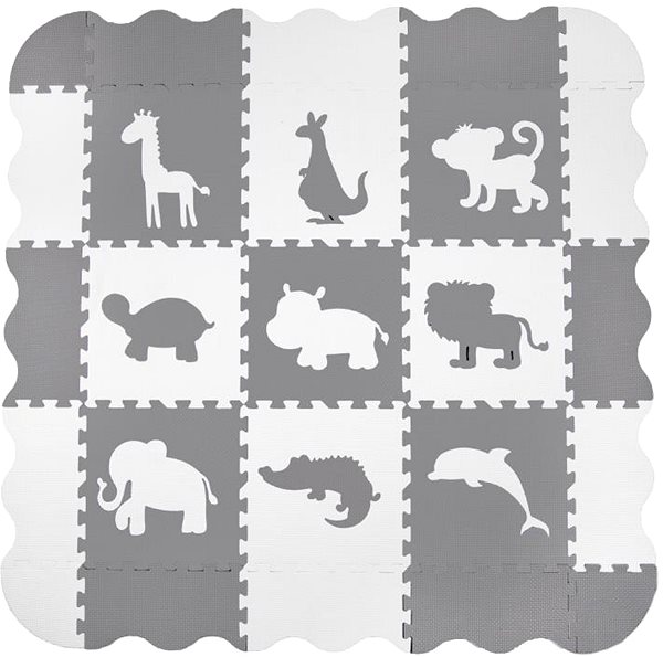 Pěnové puzzle EVA Puzzle podložka Safari 31,5 × 31,5 × 1 cm (25 ks) ...