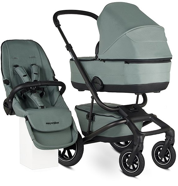 Baby Buggy EASYWALKER Combination pushchair Jimmey Thyme Green XXL AIR + RWS ...