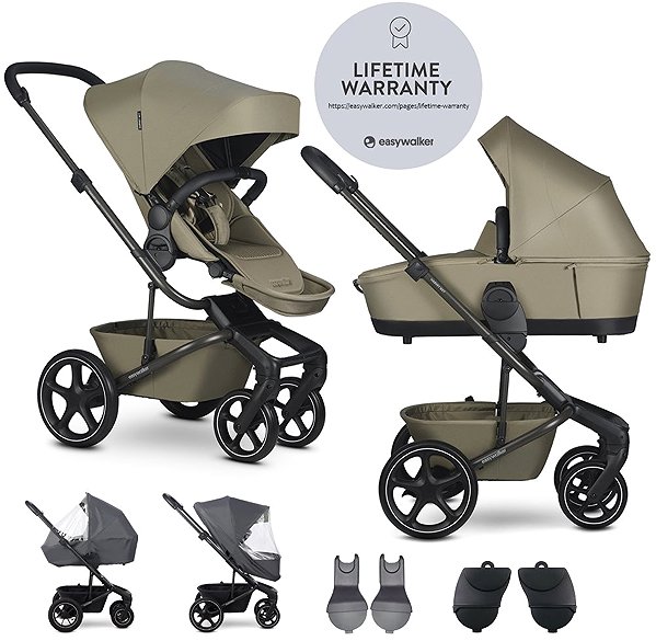 Baby Buggy EASYWALKER Harvey NXT with accessories, set XL, Moss Green ...