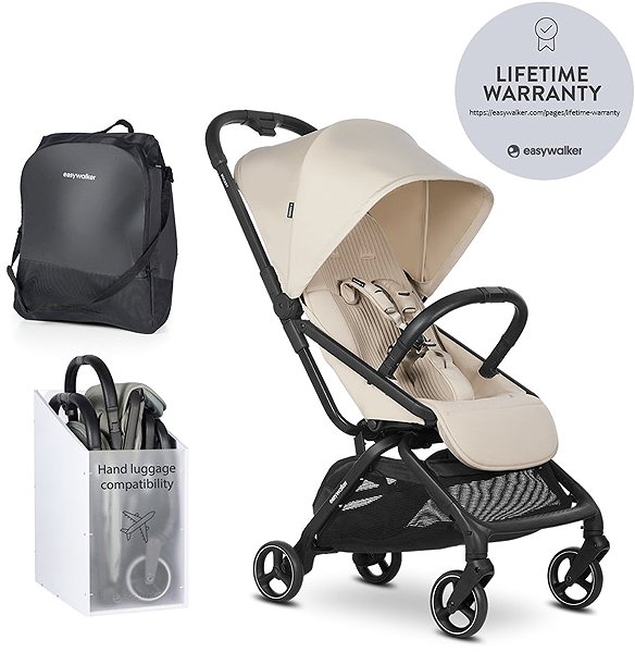 Baby Buggy EASYWALKER Rockey S, Sports Stroller, Bright Taupe ...