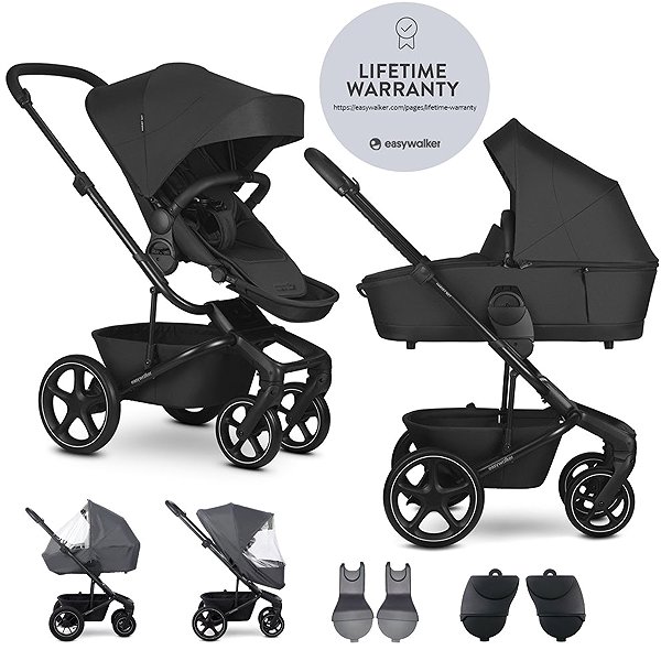 Baby Buggy EASYWALKER Harvey NXT with accessories, set XL, Eclipse Black ...