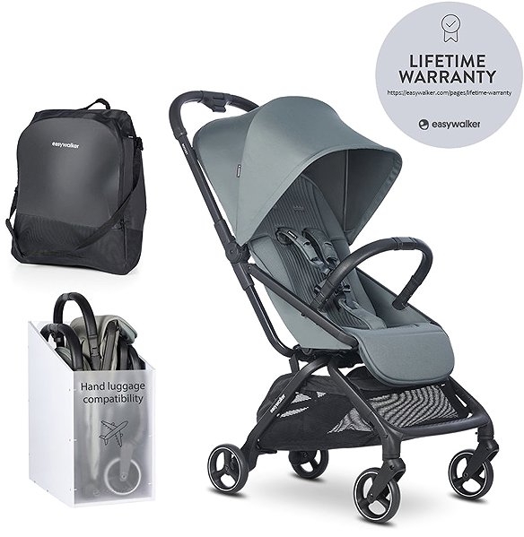 EASYWALKER Rockey S pushchair, Smooth Grey.