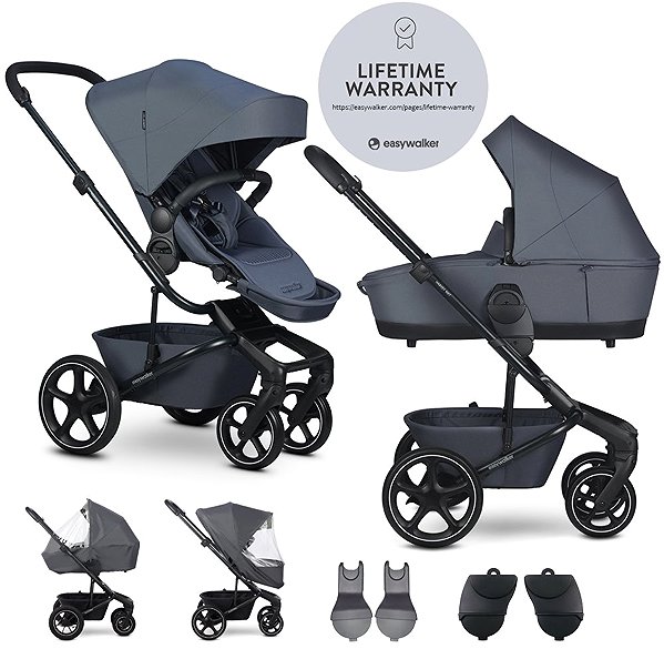 Baby Buggy EASYWALKER Harvey NXT with accessories, set XL, Deep Blue ...