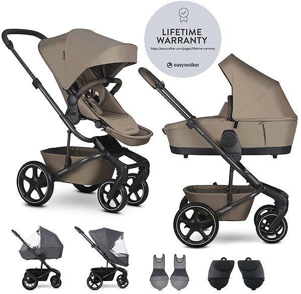 Baby Buggy EASYWALKER Harvey NXT with accessories, set XL, Mocha Brown ...
