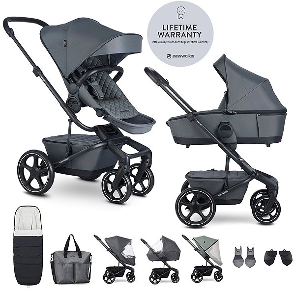 Baby Buggy EASYWALKER Harvey5 Premium Mineral Grey XXL RWS ...