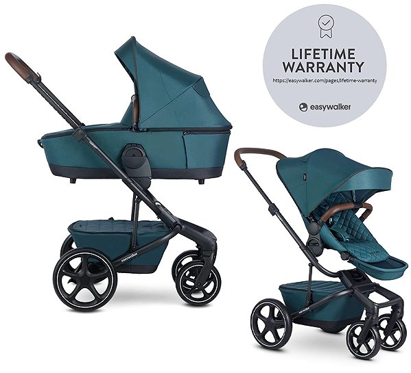 EASYWALKER Harvey5 Premium 2-in-1 Jade Green Lite RWS pushchair.