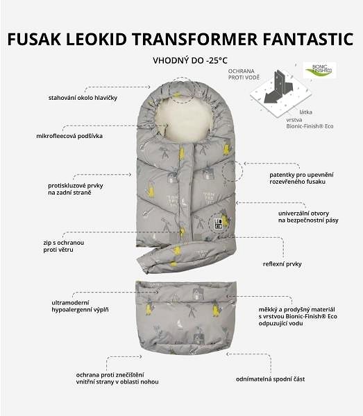 Babakocsi bundazsák Leokid Transformer Fantastic ...