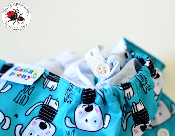 Diaper panties All in One cloth diaper Puppy with Velcro .
