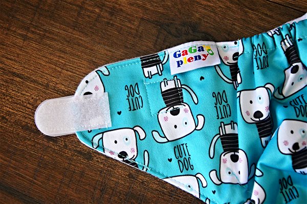 Diaper panties All in One cloth diaper Puppy with Velcro .