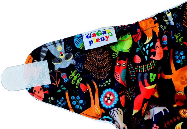 Diaper panties All in One Fabric Diaper Forest World Velcro .