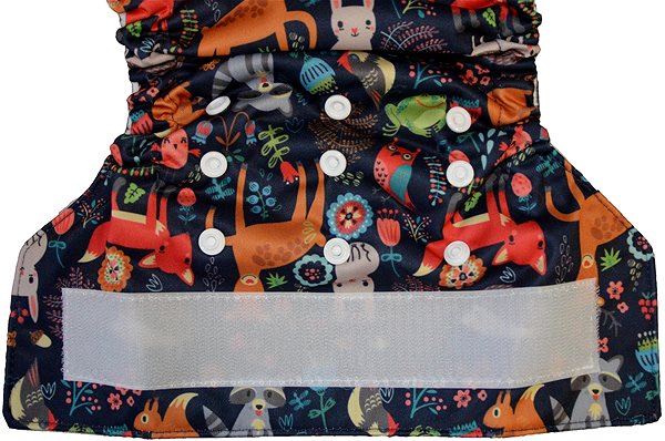 Diaper panties All in One Fabric Diaper Forest World Velcro .