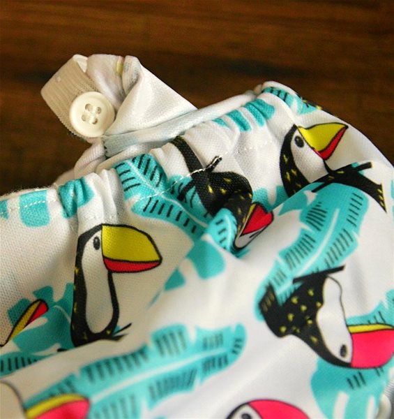 Diaper panties All in One Tukan Velcro cloth diaper .