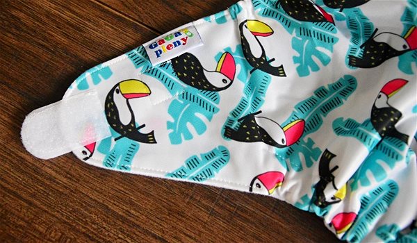 Diaper panties All in One Tukan Velcro cloth diaper .