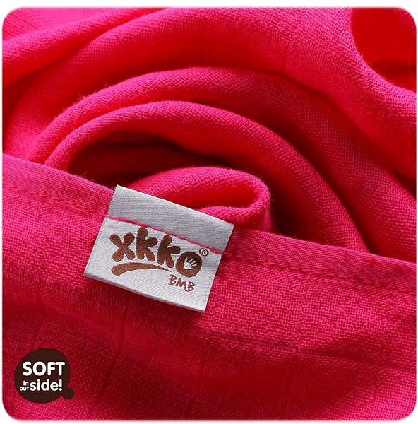 Látkové pleny KIKKO Bambusové pleny 70 × 70 - Spirals&Bubbles Magenta Mix 3 ks ...