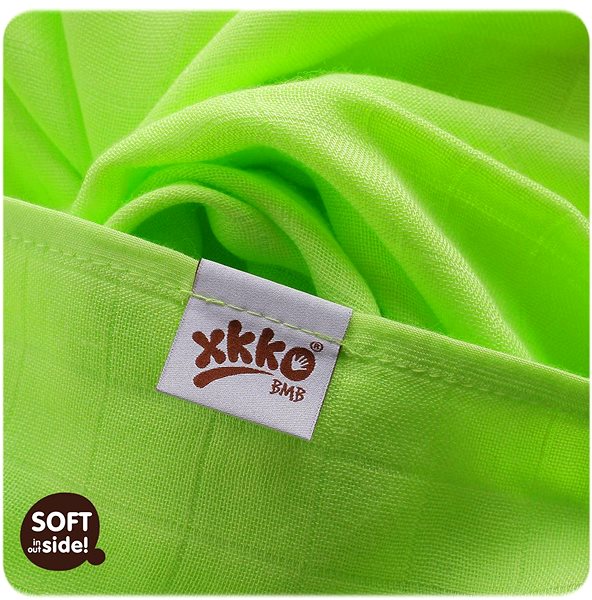 Látkové plienky KIKKO Bambusové plienky 70 × 70 – Spirals & Bubbles Lime Mix 3 ks ...