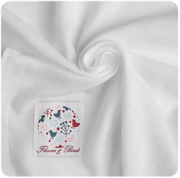 Mosható pelenka XKKO bambusz pelenkák 70×70 - Flowers&Birds Girls Mix, 3 db ...